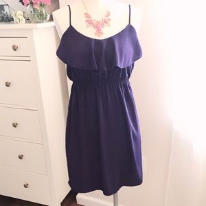 Purple Ruffle-top Dress.